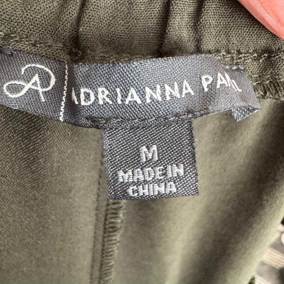 Adrianna Papell Dark Green Utility Pocket Joggers | Size Medium - Picture 5 of 10